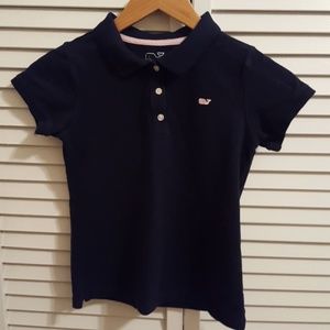 Vineyard Vines Girl's Navy Polo